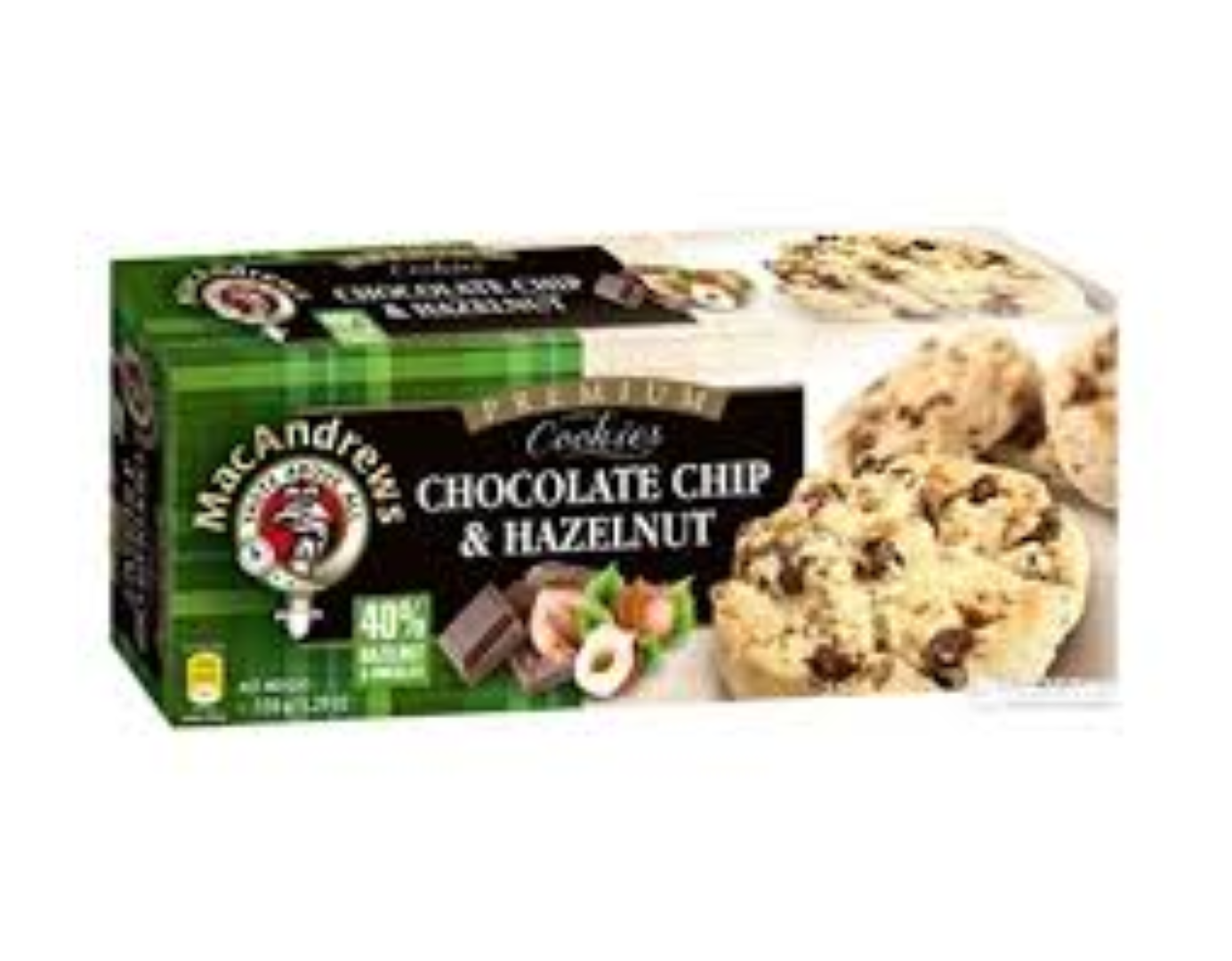 MAC ANDREWS 40% CHOCO CHIP HAZELNUT 150G